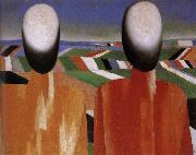Kasimir Malevich Two Peasants oil painting picture wholesale